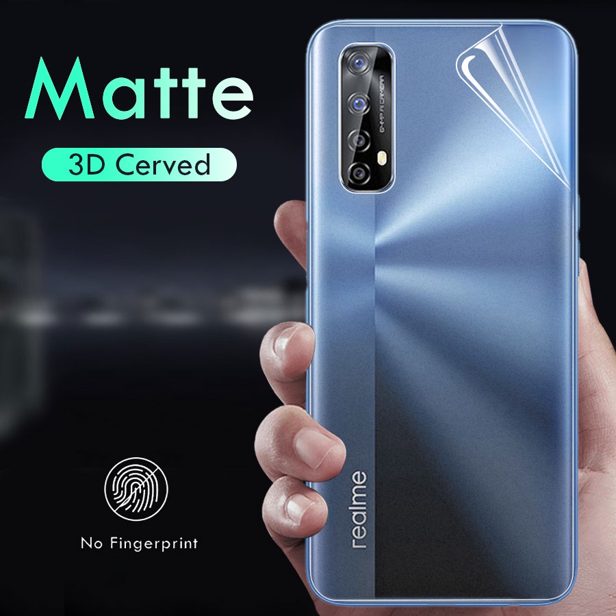 Miếng Dán PPF nhám AG chống vân tay mặt sau dành cho Realme 5 6 7 8 10 Pro C3 C11 C12 C15 C21 C25 C25S C55