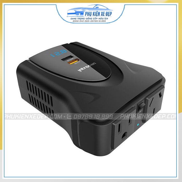 Bộ chuyển đổi nguồn điện 12V sang 220V ⚡FREESHIP - CAO CẤP⚡ chính hãng INTROSAN bảo hành 6 tháng, công suất 230W