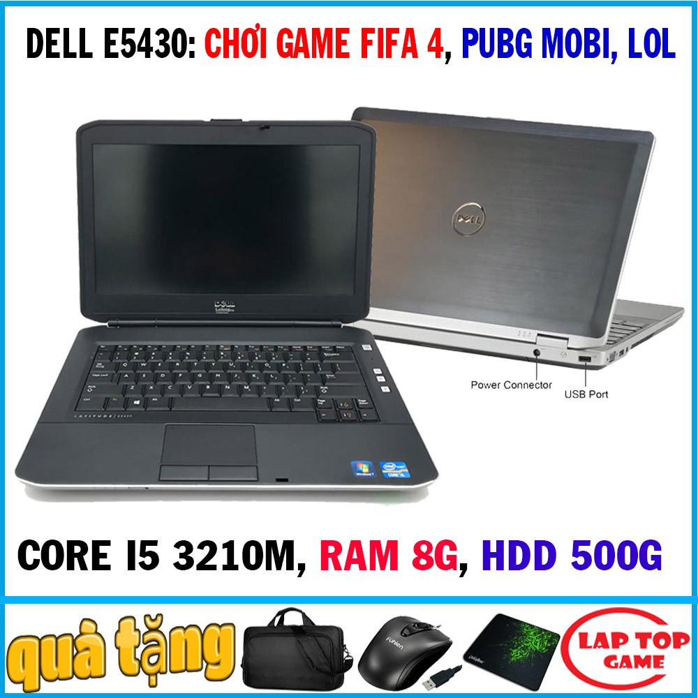 [Mã ELLAPDESK giảm 5% đơn 3TR] chơi fifa 4, pubg mobile Dell E5430 core i5 3210 ,laptop cũ cơ bản chơi game đồ họa