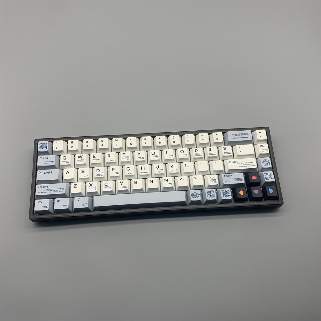Programmer Keycaps Cherry Profile Full Set fit 61/68/84/87/100 Mechanical Keyboard Mod