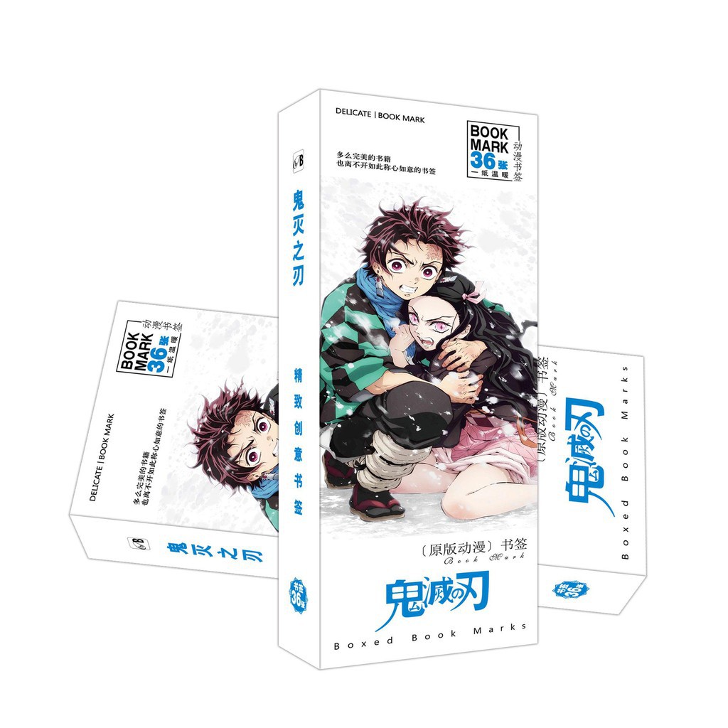 Hộp ảnh bookmark KIMETSU NO YAIBA RE:ZERO ANO HANA ARKNIGHTS AZUR LANE BOKU NO HERO ACADEMIA BUNGOU STRAY DOGS anime