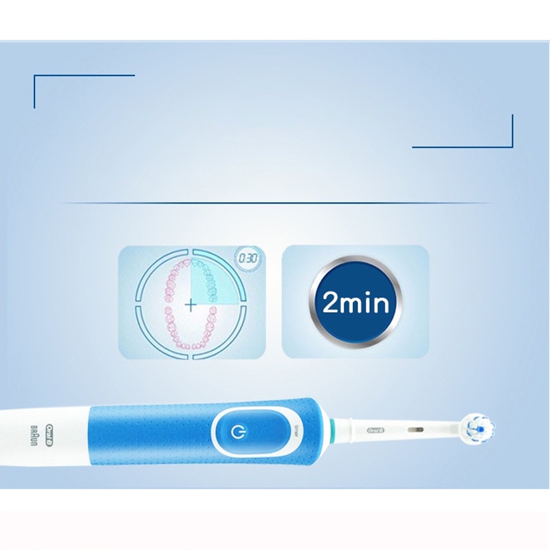 Bàn chải đánh răng điện cho người lớn Oral-B Vitality D100 lông mềm, có thể hẹn giờ.