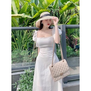 Đầm đũi tay phồng