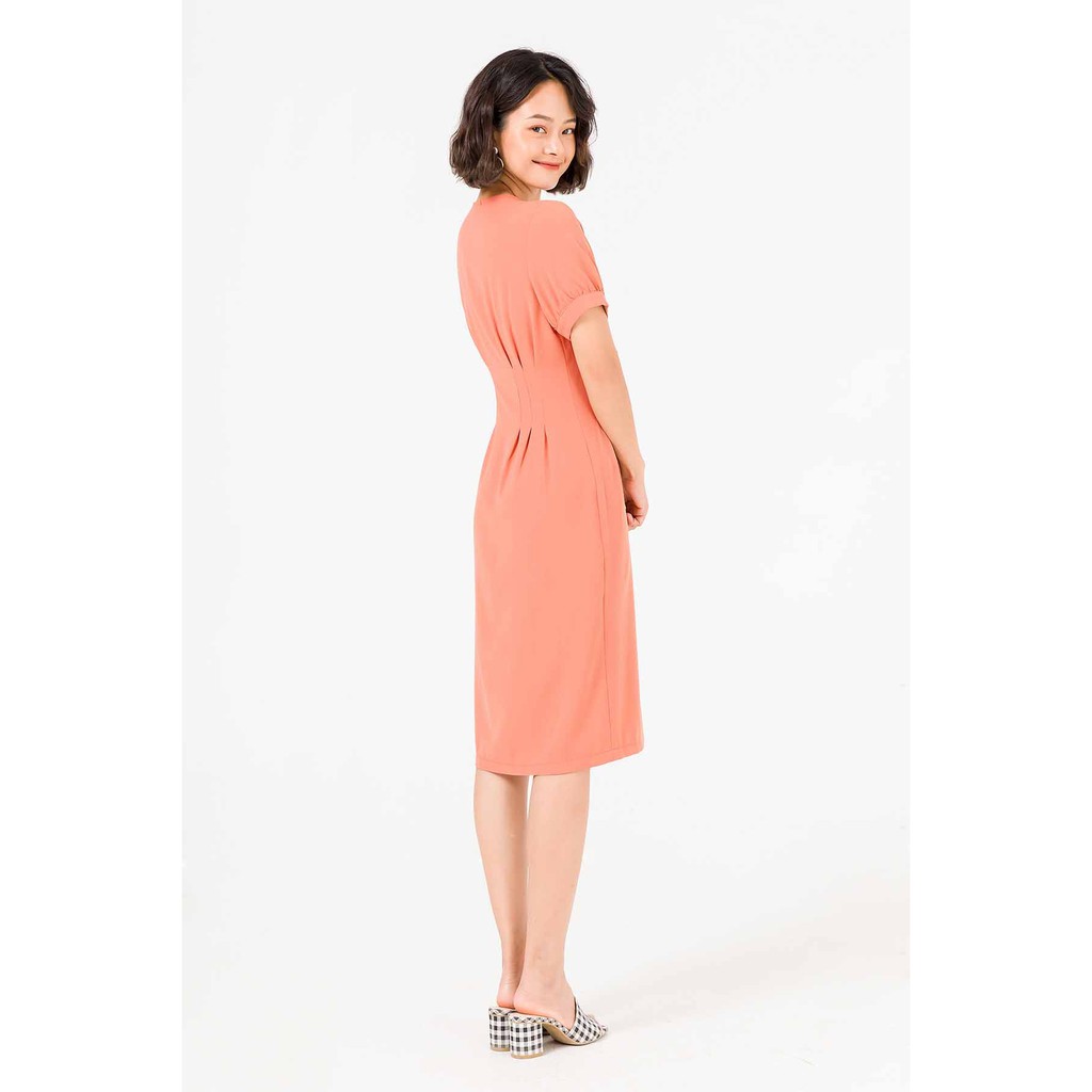 Đầm VIENNE TRAN Dáng A Chiết Ly Eo V63R20H032
