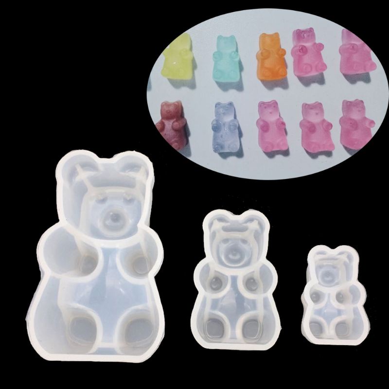Khuôn Silicone Làm Bánh Kẹo Hình Gấu Gummy