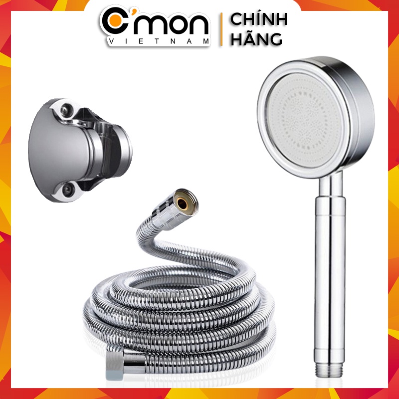 Bộ vòi sen siêu tăng áp 400% C'MON TS-01 + dây sen + cài sen