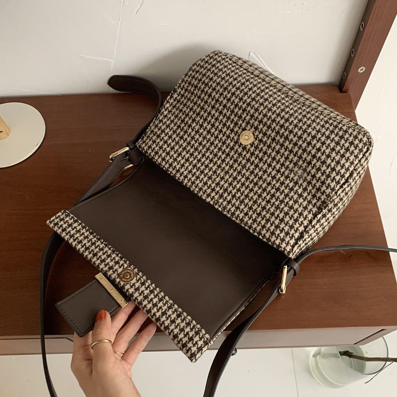 Túi Đeo Chéo Họa Tiết Chim Hàng Mới Phong Cách retro Thu Đông Cho Nữ