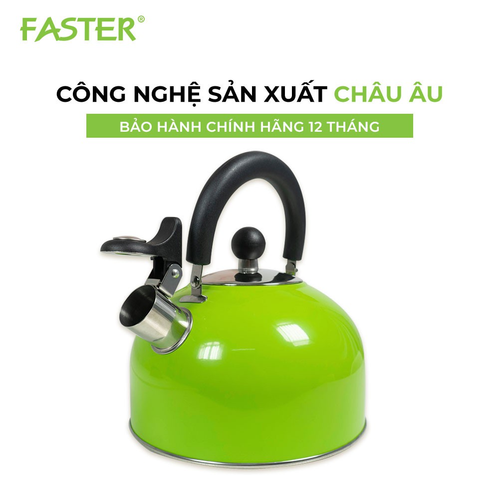 [ CHĨNH HÃNG] Ấm Đun Bếp Từ, Ấm Đun Nước Faster 2.5 L