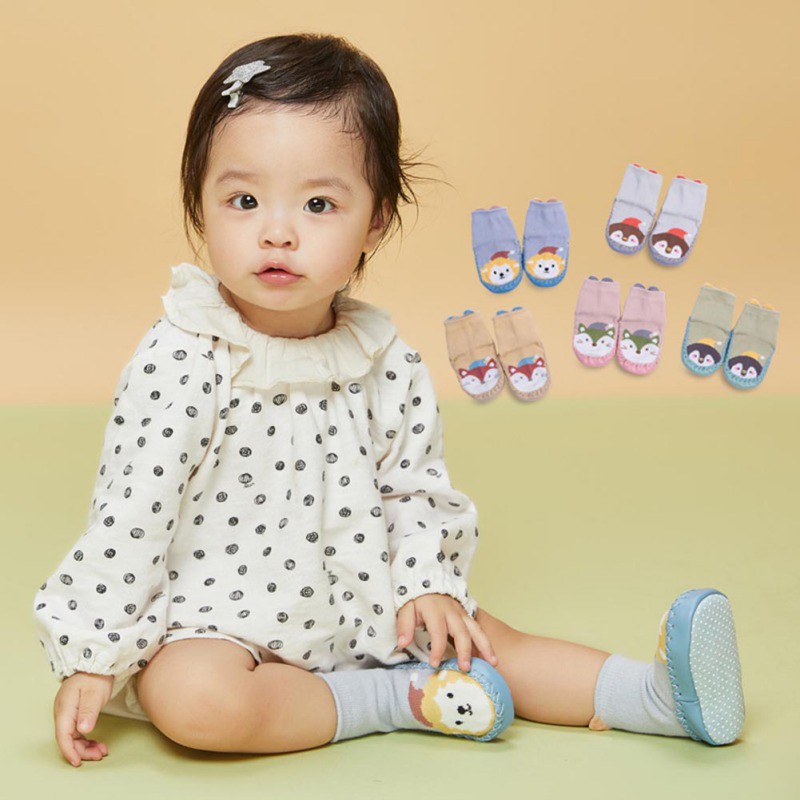 Giày Cotton Ấm Áp, Chống Trượt Cho Bé