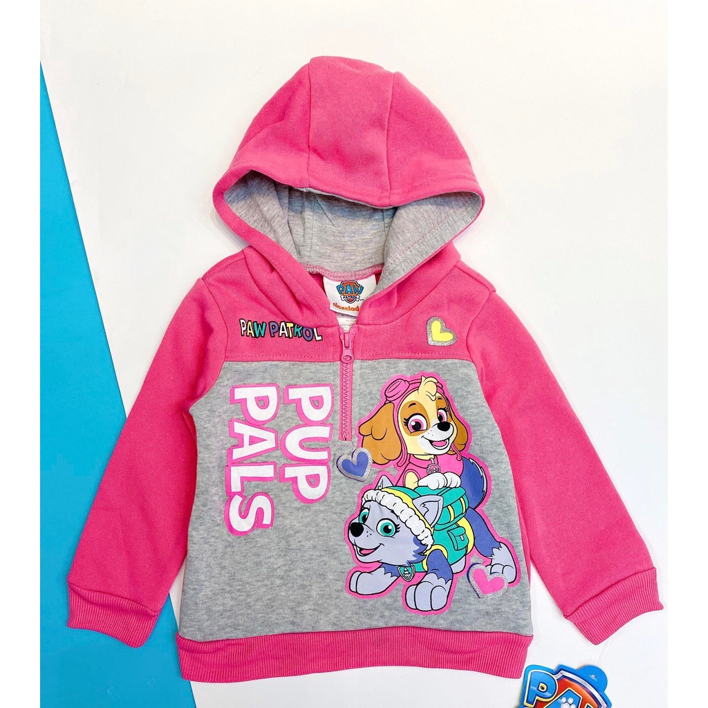 Áo hoodie nỉ bông Hoạt hình disney tổng hợp cho bé gái 0-7 tuổi Thu đông 2022