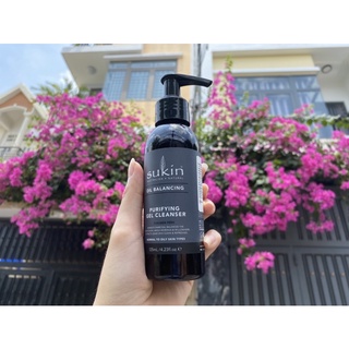 Sữa Rửa Mặt Dạng Gel Than Tre Kiềm Dầu Sukin Oil Balancing Plus Charcoal Purifying Gel Cleanse (125ml)