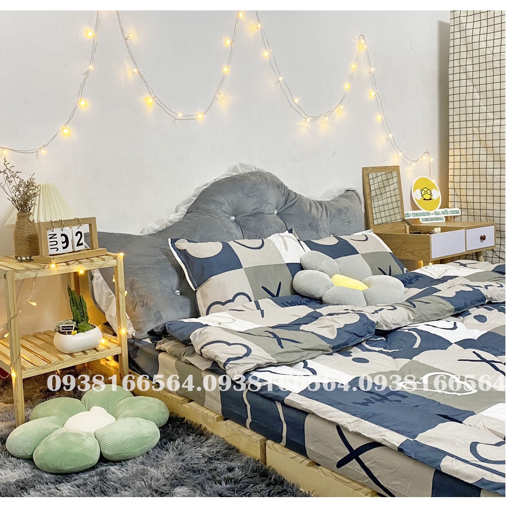 TRỌN BỘ COTTON POLY 5 MÓN CHĂN PHAO DÀY DẶN HÀNG VN GẤU X - ĐỦ KÍCH THƯỚC