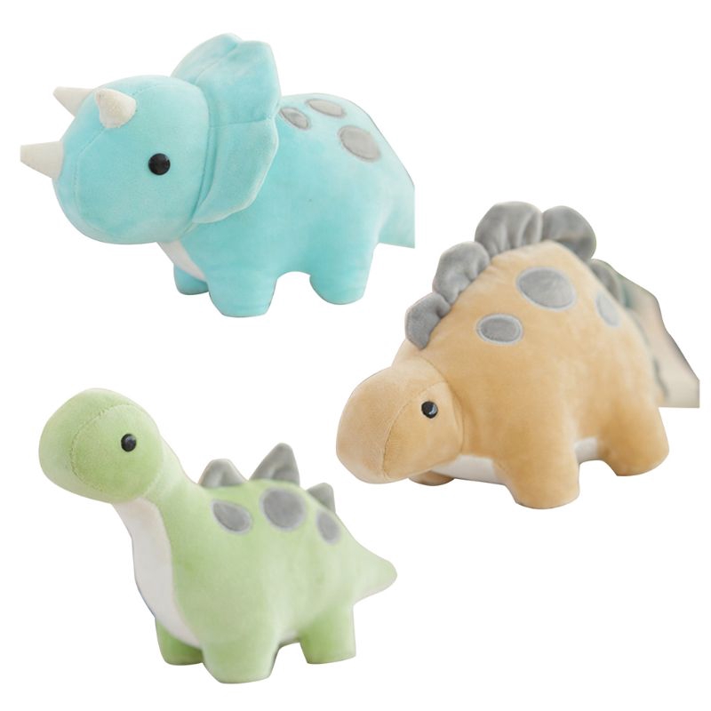 Cute Little dinosaur doll Plush Toy Stuffed Animal Doll Sofa Car Pillow triceratops long-necked dragon stegosaurus dolls