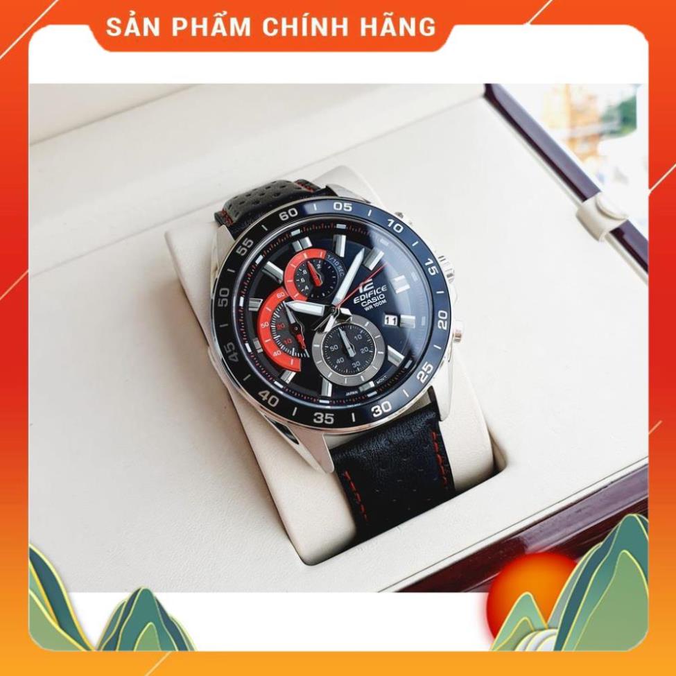 Đồng hồ nam dây da chính hãng Casio EDIFICE EFV-550L-1AVUDF