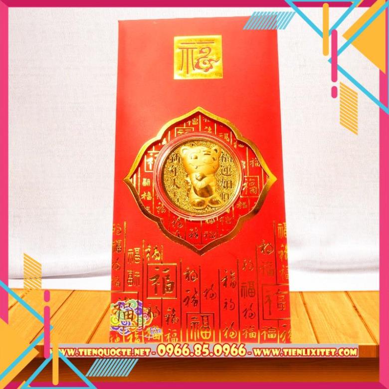 Combo 60 bao lì xì 2022 hình con hổ ( cọp ) Nhâm dần làm lì xì tết 2022