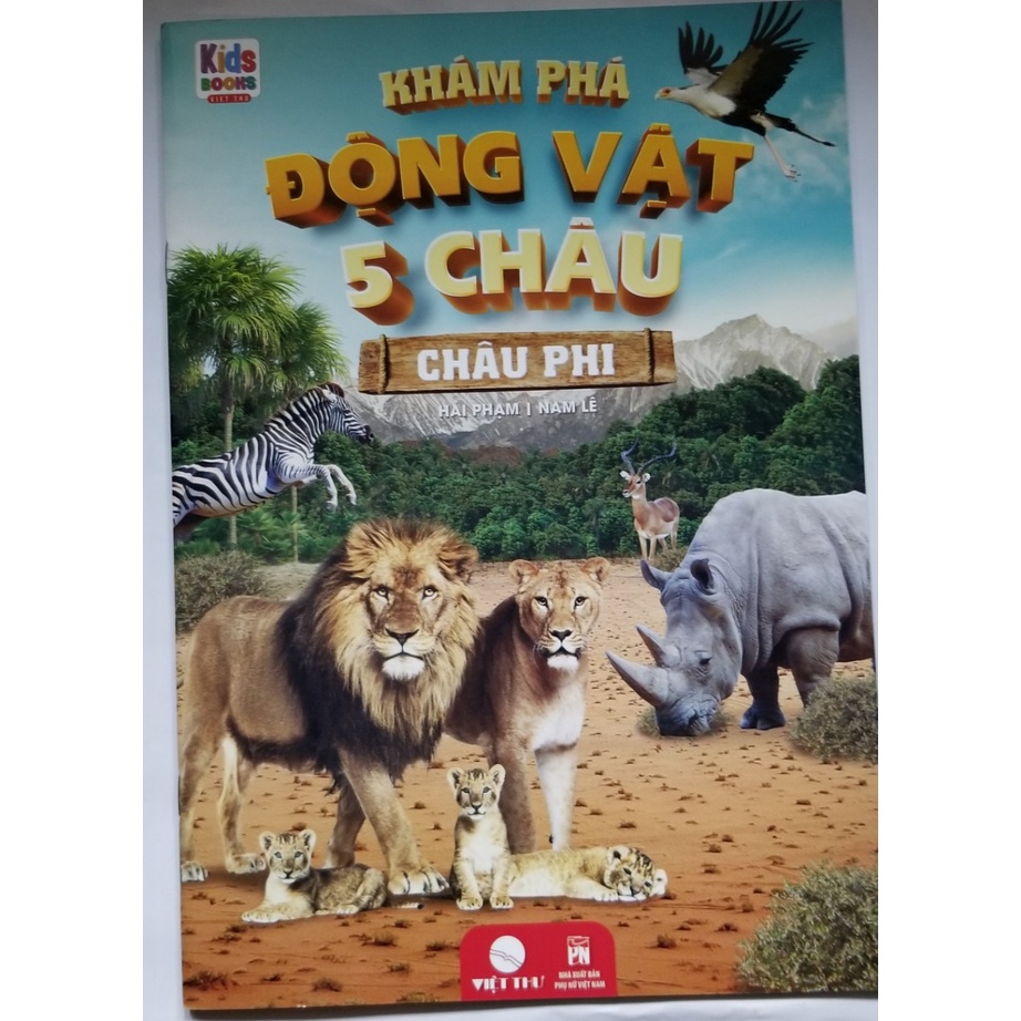 Sách- Khám Phá Động Vật 5 Châu- Châu Phi
