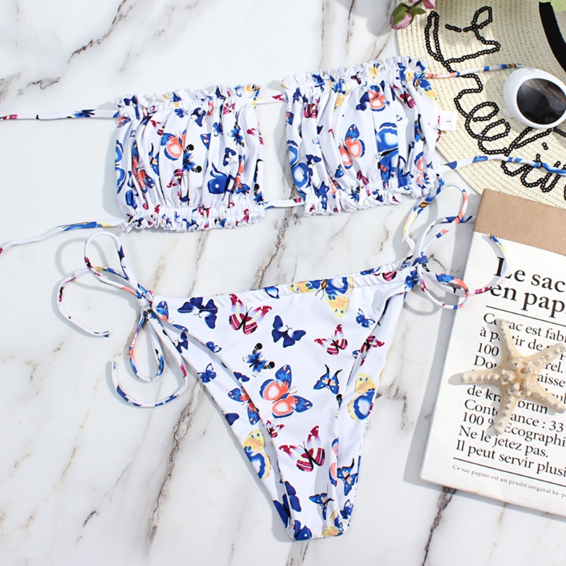 Sun Bộ Đồ Bơi Bikini Hai Mảnh Áo Ngực Và Quần Lót Màu Trơn Có Thể Tháo Rời Dành Cho Nữ Đi Biển Brazil