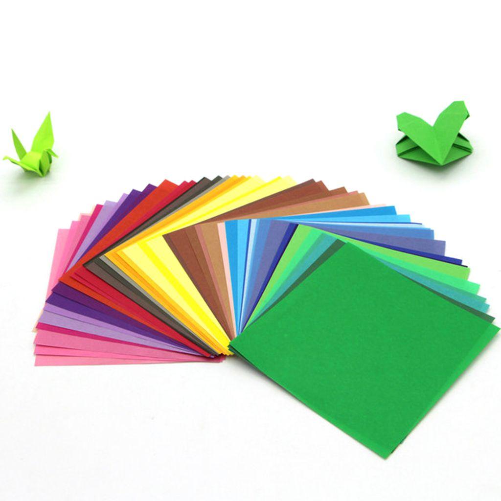 DARON Thẻ Giấy Xếp Hình Origami Hình Vuông Nhiều Công Dụng Cho Trẻ Em