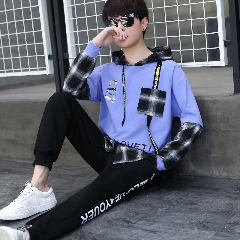 Bộ Quần Áo Nỉ Nam Thu Đông Áo Hoodies CUZ Mũ Trùm Đầu Kết Hợp Quần Jogger Bo Gấu ZENKODLMEN SET NAM 90000123C