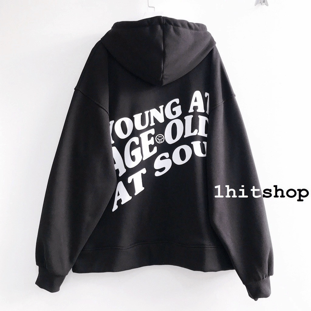 Áo Khoác Nam Chất Nỉ Mềm Nón 2 Lớp Chùm Đầu In Chữ Sịn Sò Form Rộng Mặc Thoải Mái Jellyfashion
