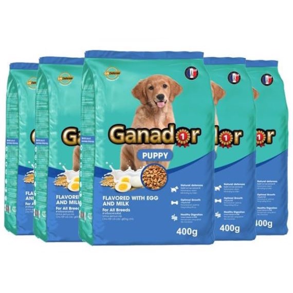 Thức ăn chó Ganador Puppy trứng sữa gói 400g