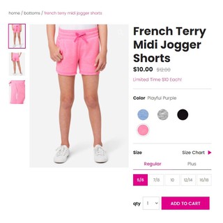 Quần short cho bé gái size đại