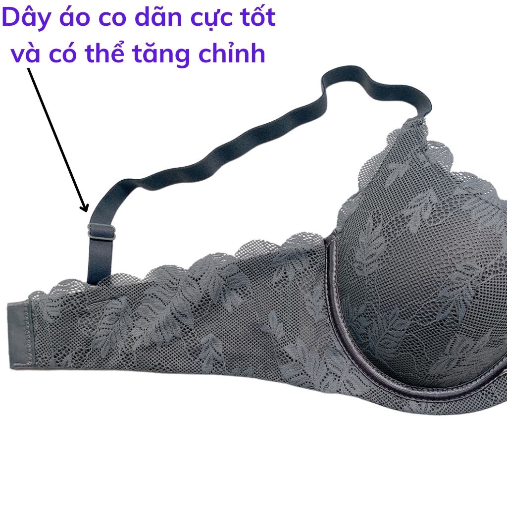Áo ngực nữ ren có gọng đệm mút nâng ngực sexy gợi cảm DEVARI A7321