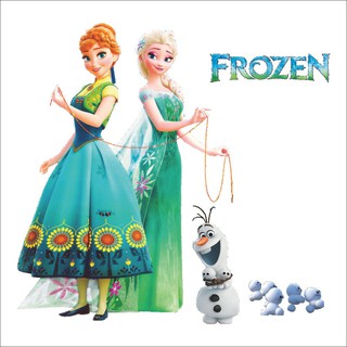 Miếng Dán Tường Hình Hoạt Hình Frozen 3D , Dễ Chùi Rửa