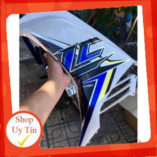 Tem xe ex 2011 lc trắng xanh crom