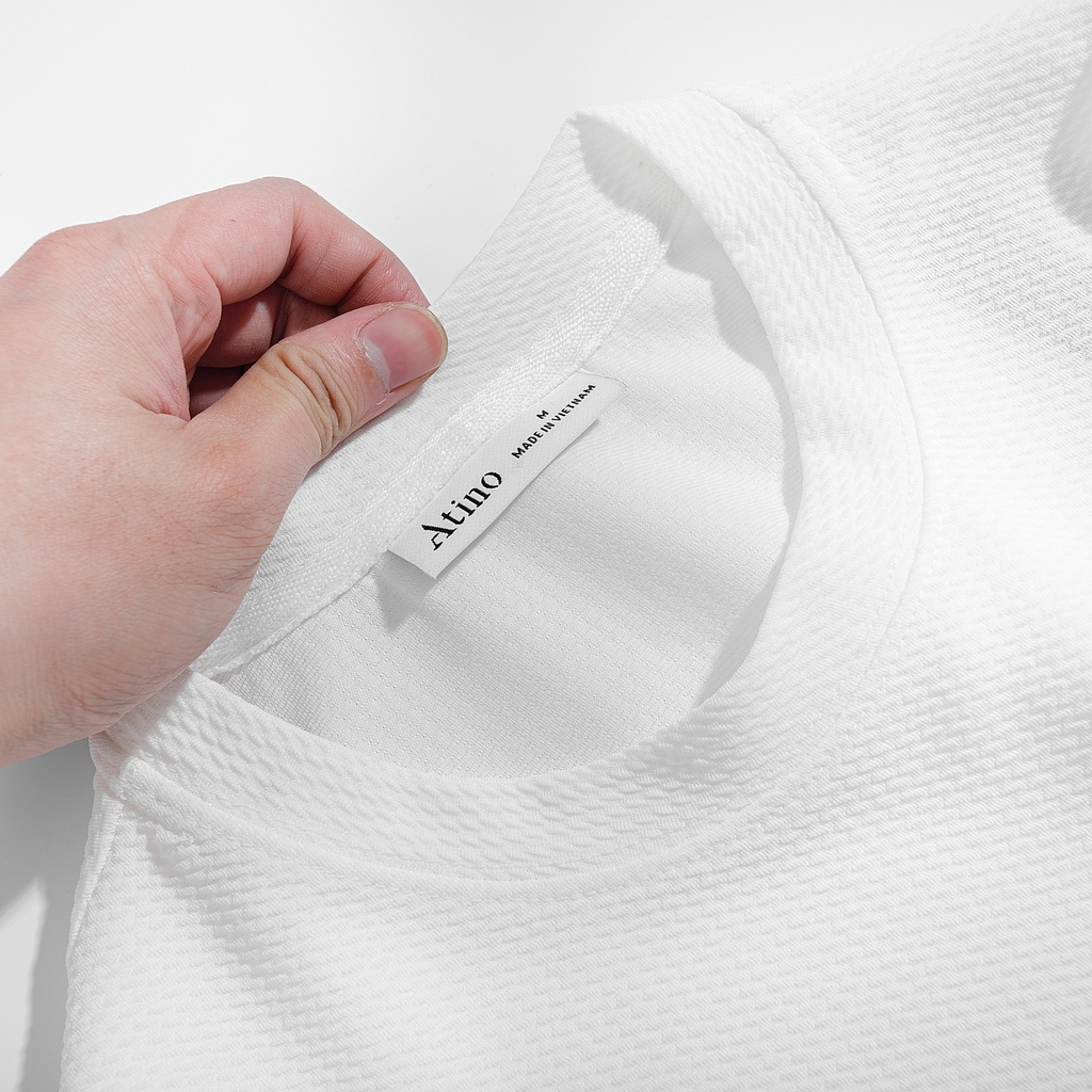 Áo thun dài tay cổ tròn nam ATINO vải thun cao cấp chuẩn form AN0504