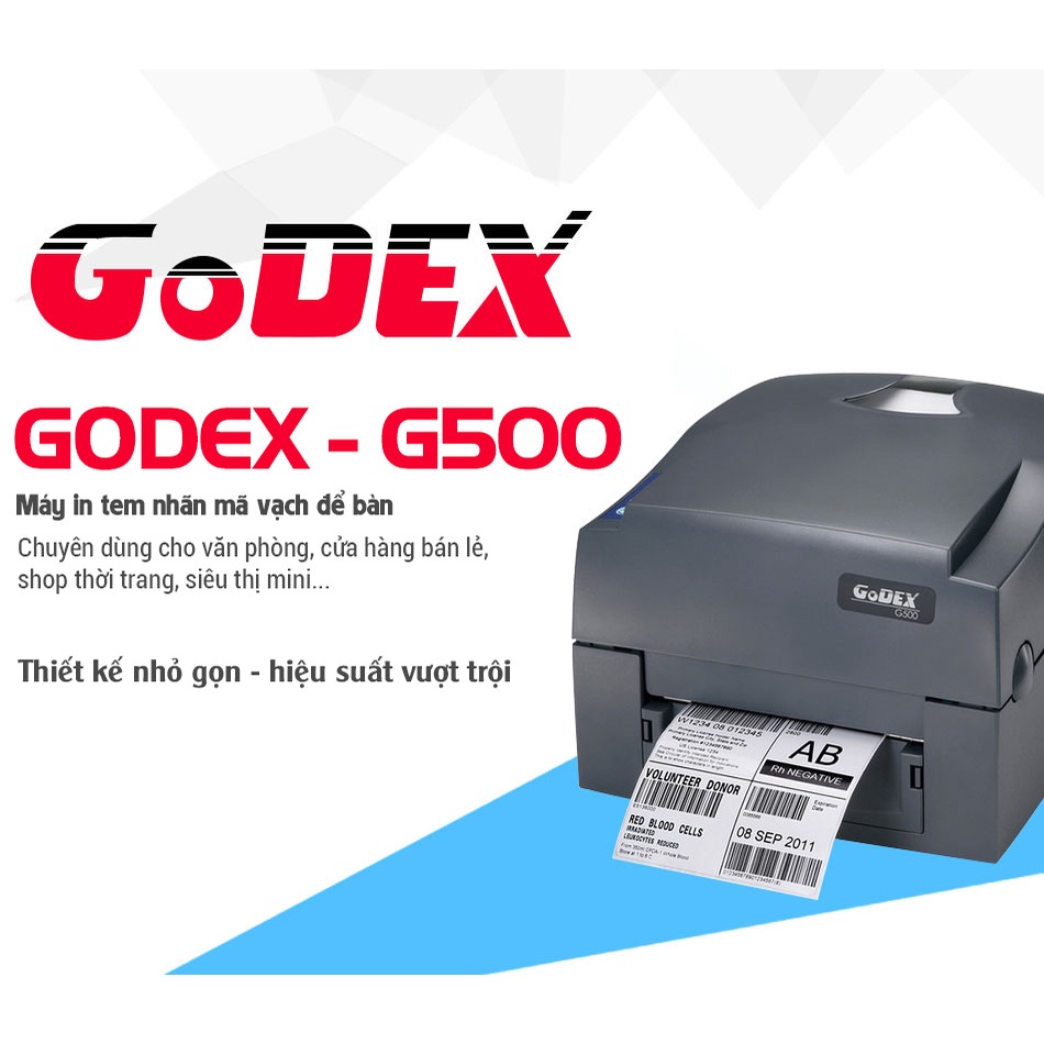 MÁY IN MÃ VẠCH GODEX G500