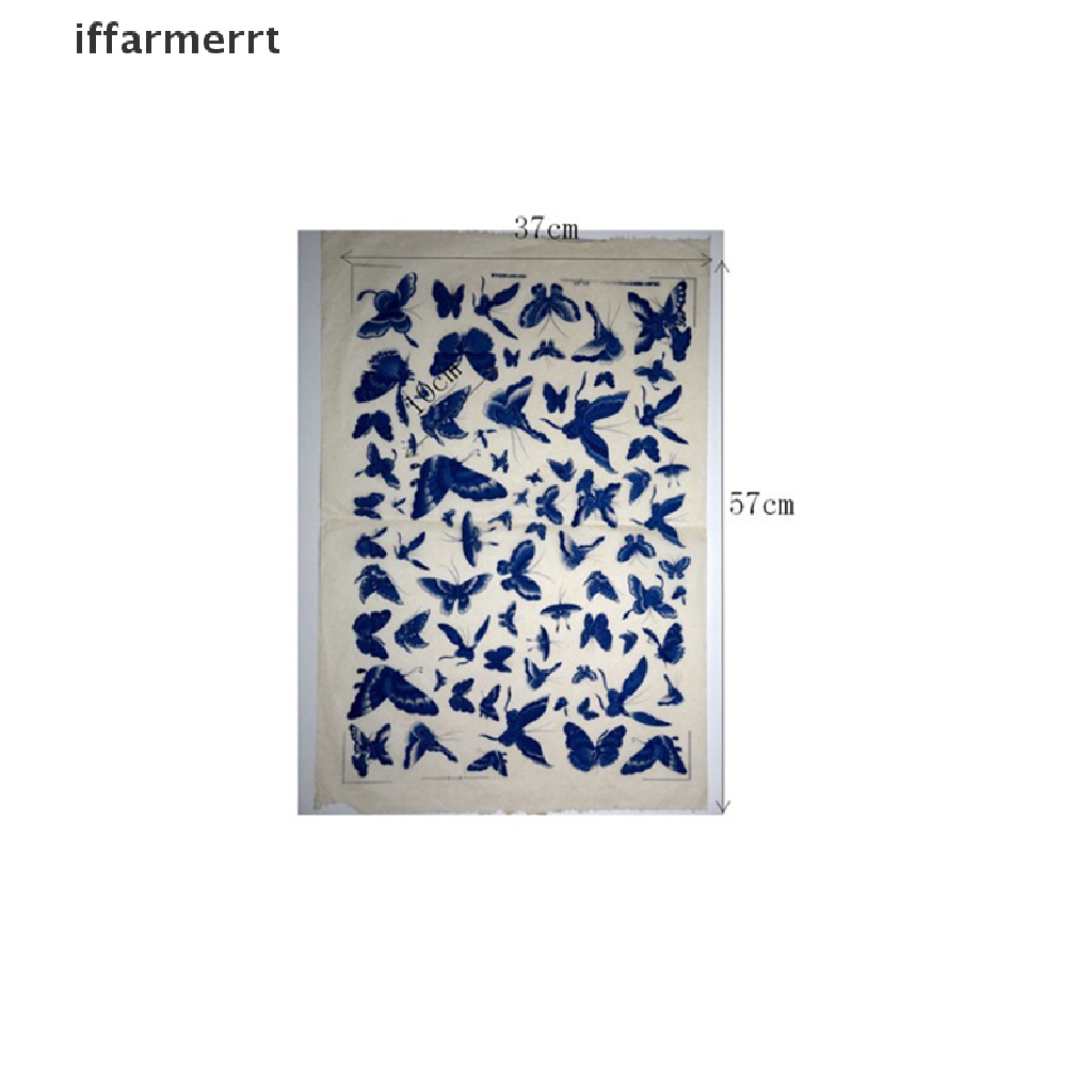 Giấy Đất Sét Tráng Men Họa Tiết Hoa Màu Xanh Dương