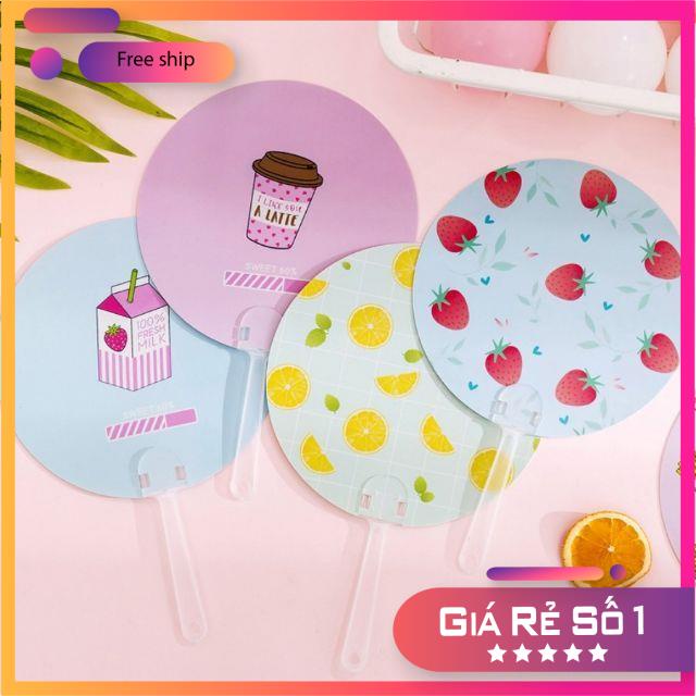 (Hàng chuẩn zin) QUẠT NHỰA MINI TRÒN