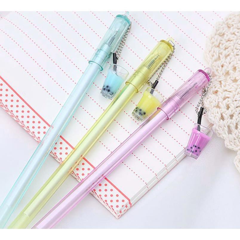 Bút Gel Nước Mực Đen Ly Trà Sữa H68