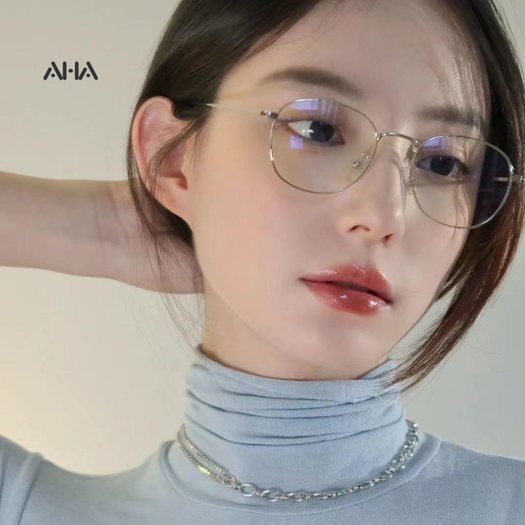 Mắt kính AHA official chống ánh sáng xanh lam thời trang Hàn Quốc dành cho nữ
