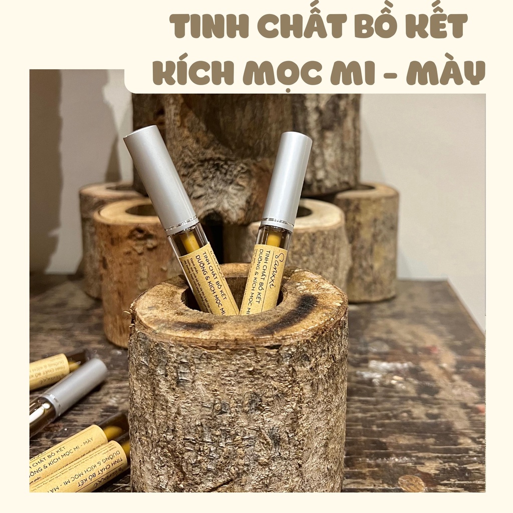 Tinh Chất Bồ Kết Dưỡng Lông Mi Lông Mày Kích Mọc Dài Dày - Không Nặng Mắt/ Không Cay Mắt