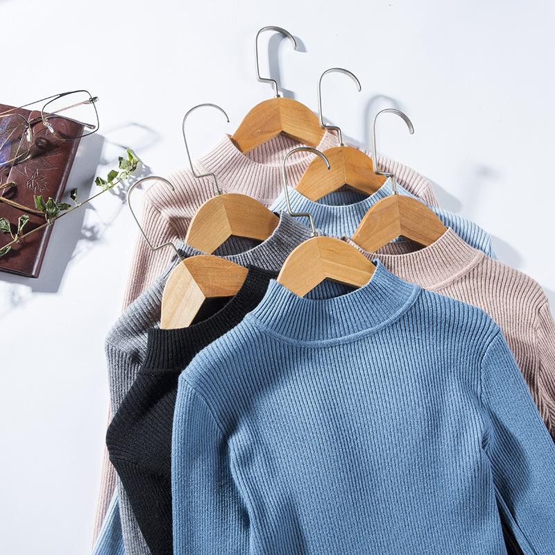 Áo len kín cổ basic chất siêu mịn , cổ 3 phân
