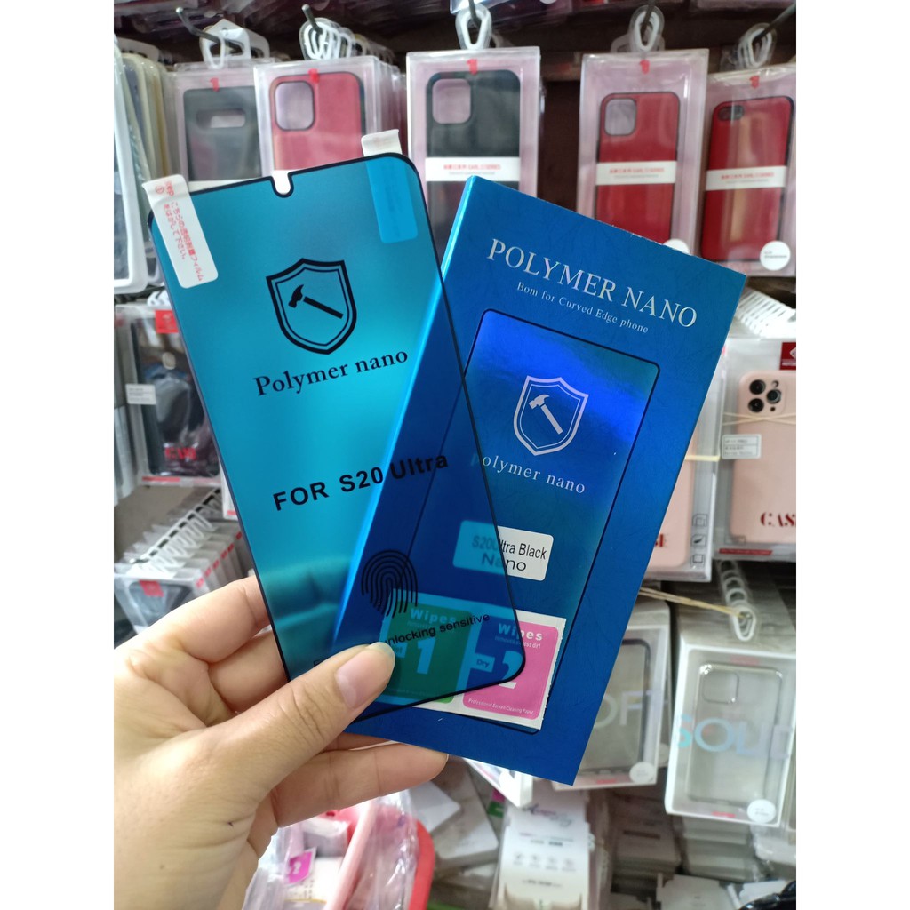 Miếng dán Dán dẻo Polymer Nano Cho Galaxy S20, S20 Ultra ,S20 Plus, Cảm ứng vân tay cực nhạy