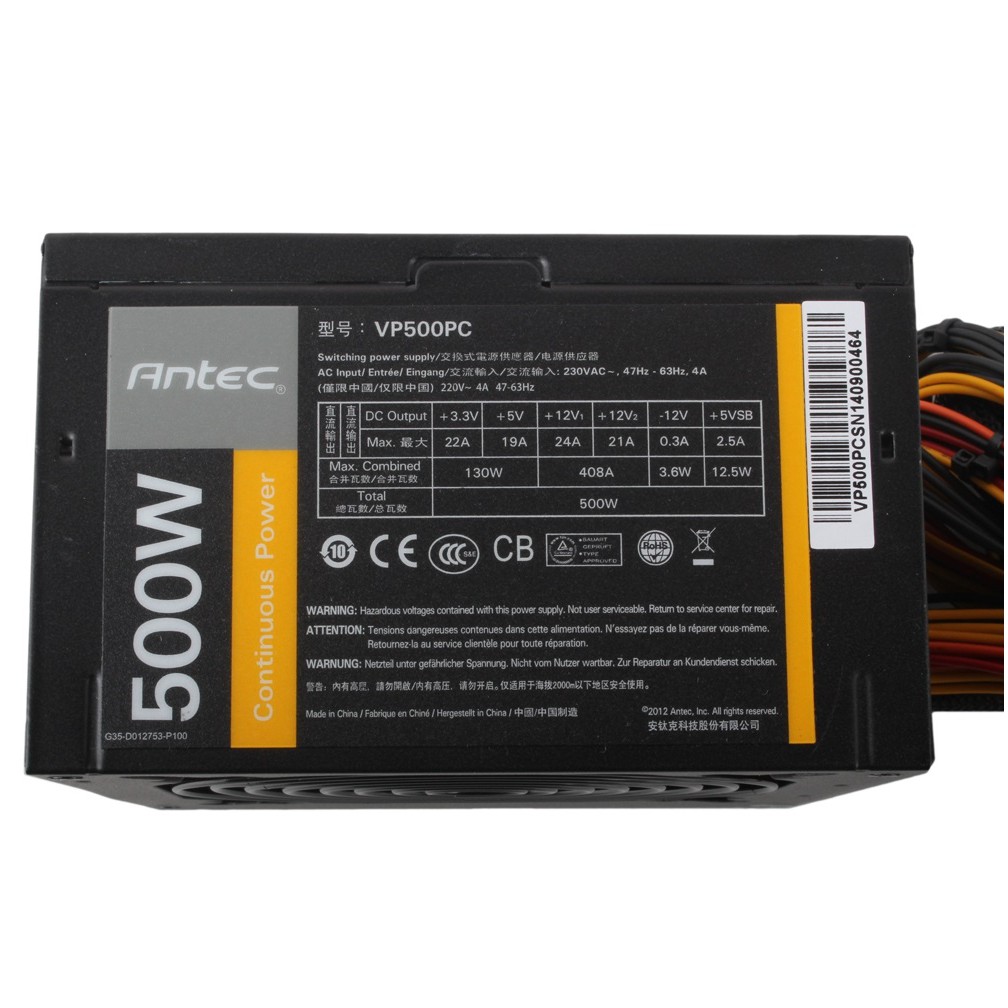 Nguồn Máy Tính Antec VP500PC 500w