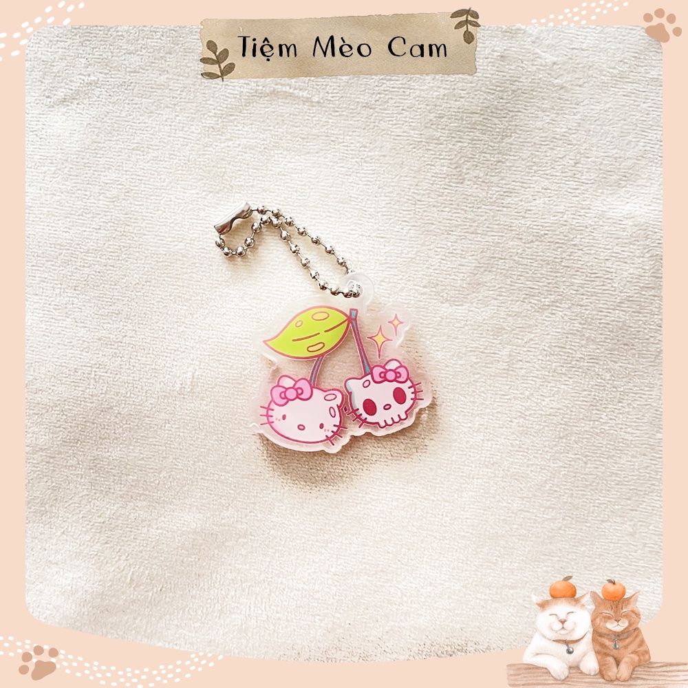 Móc khoá nhân vật hoạt hình Sanrio dễ thương - Cinnamoroll, Kuromi, My Melody, Hello Kitty, Pompompurin
