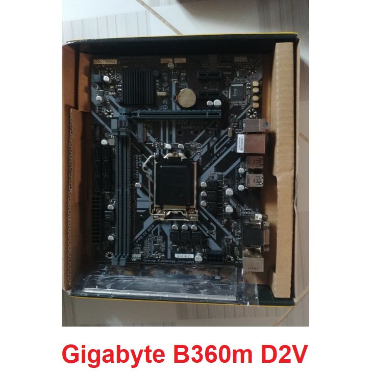 Main Giga B360 D2V ram ddr4 cũ - Bo mạch chủ GigaByte B360M-D2V còn bảo hành 2022