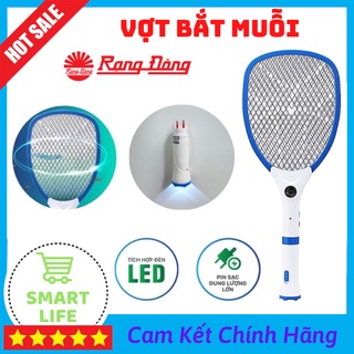 Vợt Muỗi Rạng Đông 2 Trong 1 Vợt Bắt Muỗi Tích Hợp Đèn Pin Tiện Dụng Pin Sạc Siêu Bền Sạc 1 Lần Dùng 1 Tuần