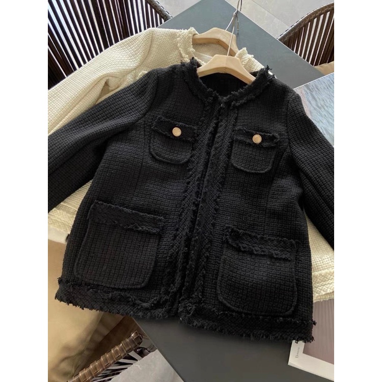 Áo dạ tweed nữ kiểu cardigan áo khoác nữ cardigan vải dạ tweed cao cấp 211217433 | BigBuy360 - bigbuy360.vn