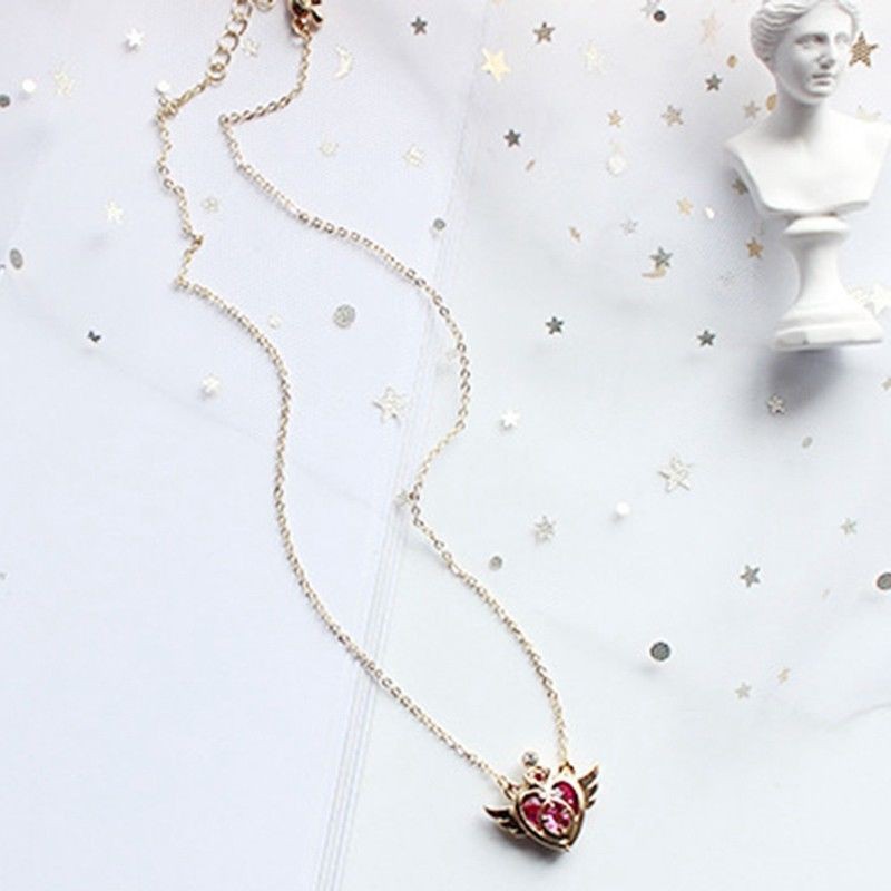 Dây chuyền mặt hình trái tim đính đá nhân tạo thời trang