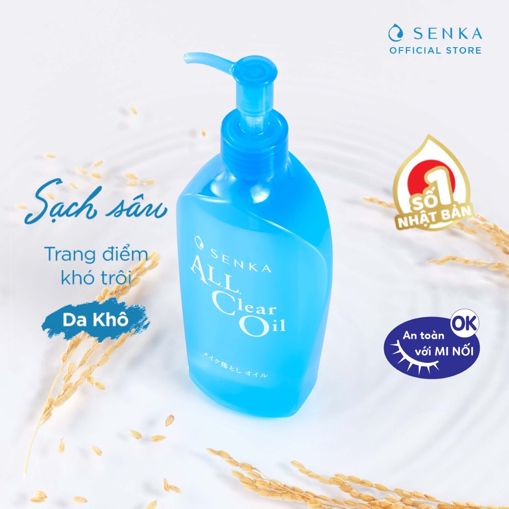 [HB GIFT] Dầu tẩy trang Senka All Clear Oil 230ml (Mới)_14847