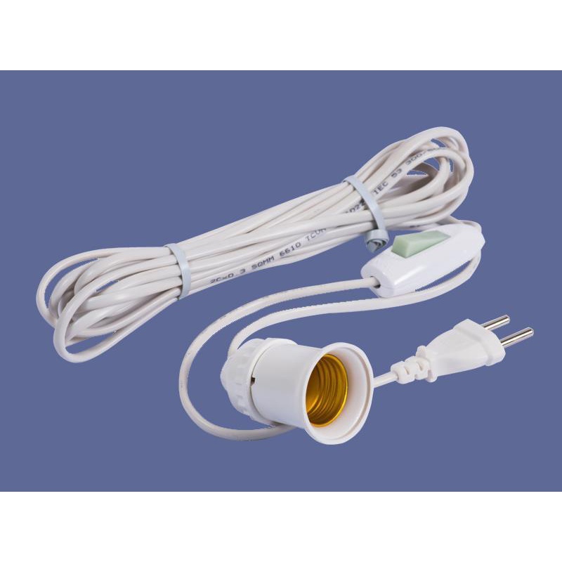 ⚡NOW SHIP⚡ Đui đèn E27 liền công tắc dây 2m5,5m .