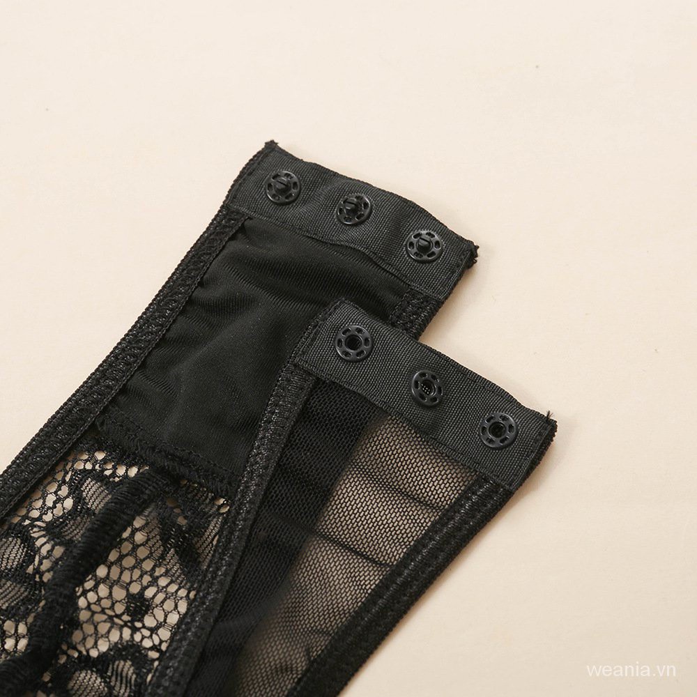 Bộ Áo Liền Quần Phối Ren Lưới Quyến Rũ Cho Nữ