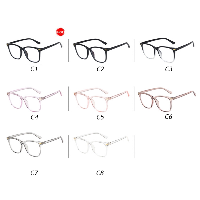 Kính Mát Chống Ánh Sáng Xanh Phong Cách Hàn Quốc Cho Nam Và Nữ