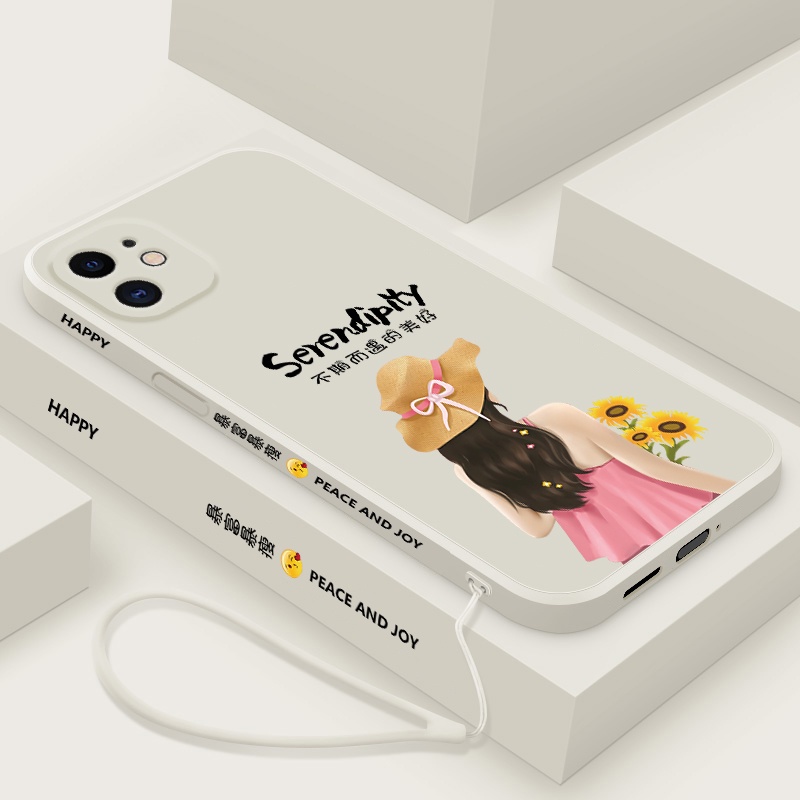 Ốp điện thoại QIANZI in hình cô gái thích hợp cho Iphone X Xs Xr Max 11 11 Pro 11 Pro Max