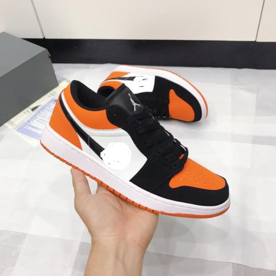 Giày thể thao đen cam cổ thấp, giày JD đen trắng các mầu mới nhất hot nhất nam nữ đủ size 36-43 | BigBuy360 - bigbuy360.vn